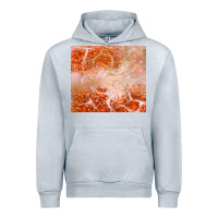 Heather Grey orange glitter Urban Hoodie - JahusDesignShop