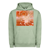 Pigment Oil Green orange glitter Urban Hoodie - JahusDesignShop