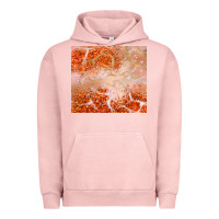Pigment Salmon orange glitter Urban Hoodie - JahusDesignShop