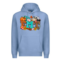 Colony Blue emt with fall Premium Hoodie - AdoDesignShop