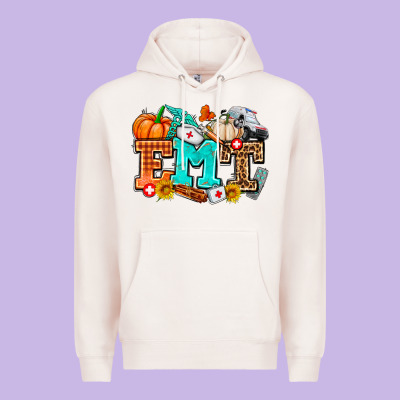 Emt With Fall Premium Hoodie Designed By Adodesignshop