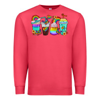 Cardinal rainbow coffee cups Premium Sweatshirt - texasbilliewilder