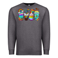 Rainbow Coffee Cups Premium Sweatshirt | Teevron