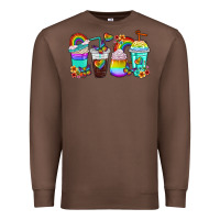 Chestnut rainbow coffee cups Premium Sweatshirt - texasbilliewilder