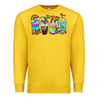 Lemon rainbow coffee cups Premium Sweatshirt - texasbilliewilder