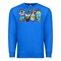 True Royal rainbow coffee cups Premium Sweatshirt - texasbilliewilder