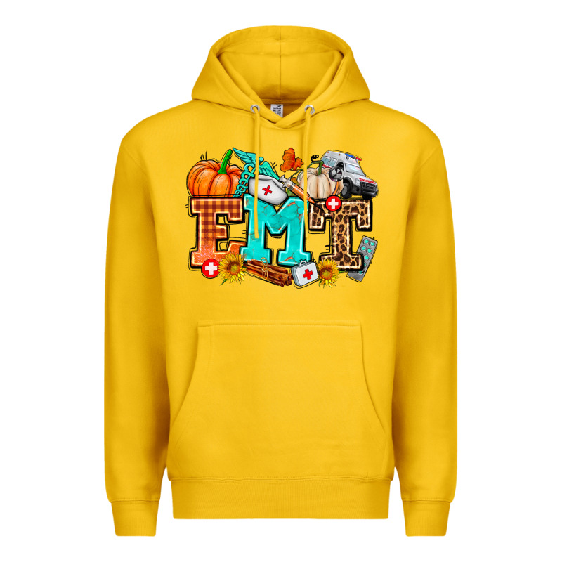 Emt With Fall Premium Hoodie by AdoDesignShop | Teevron