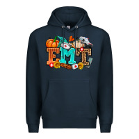 Navy emt with fall Premium Hoodie - AdoDesignShop