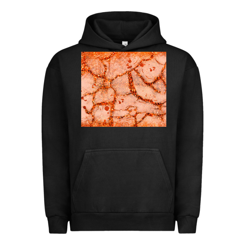 Orange Glitter Urban Hoodie by JahusDesignShop | Teevron