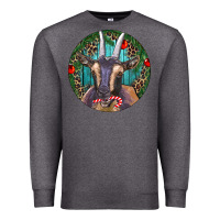 Charcoal Heather Dark Goat Christmas Premium Sweatshirt - RanaPortraitStore