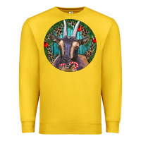 Lemon Dark Goat Christmas Premium Sweatshirt - RanaPortraitStore
