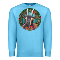 Ocean Blue Dark Goat Christmas Premium Sweatshirt - RanaPortraitStore