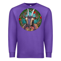 Purple Dark Goat Christmas Premium Sweatshirt - RanaPortraitStore