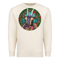 Sandshell Dark Goat Christmas Premium Sweatshirt - RanaPortraitStore