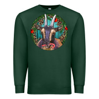 Sports Green Dark Goat Christmas Premium Sweatshirt - RanaPortraitStore