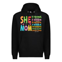 Black she is mom Premium Hoodie - JahusDesignShop