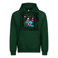 Forest Green hair stylist elementary Urban Hoodie - AdoDesignShop