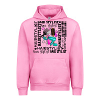 Fuchsia Pink hair stylist elementary Urban Hoodie - AdoDesignShop
