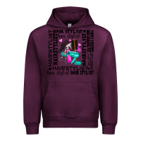 Mauve Wine hair stylist elementary Urban Hoodie - AdoDesignShop
