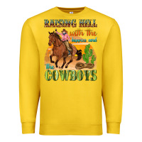 Lemon raising hell with the hippies and the cowboys Premium Sweatshirt - texasbilliewilder
