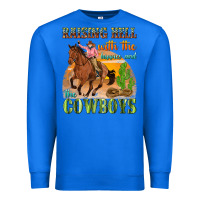 True Royal raising hell with the hippies and the cowboys Premium Sweatshirt - texasbilliewilder