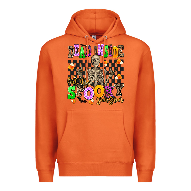Dead Inside But It's Spooky Season Premium Hoodie by AdoDesignShop | Teevron