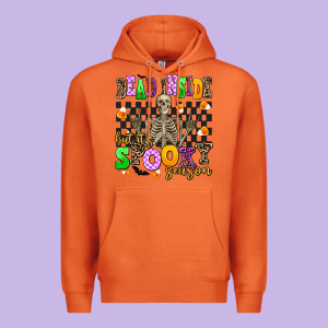 Dead Inside But It's Spooky Season Premium Hoodie Designed By Adodesignshop