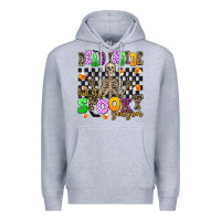 Heather Grey dead inside but it's spooky season Premium Hoodie - AdoDesignShop