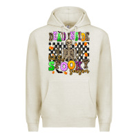 Oatmeal Heather dead inside but it's spooky season Premium Hoodie - AdoDesignShop