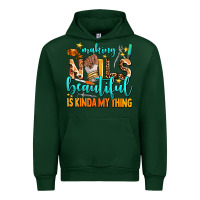 Forest Green making nails beautiful is kinda my thing Urban Hoodie - AdoDesignShop