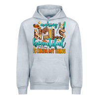 Heather Grey making nails beautiful is kinda my thing Urban Hoodie - AdoDesignShop