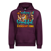 Mauve Wine making nails beautiful is kinda my thing Urban Hoodie - AdoDesignShop