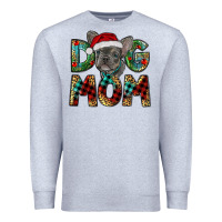 Heather Grey Christmas French Bulldog Mom Premium Sweatshirt - RanaPortraitStore