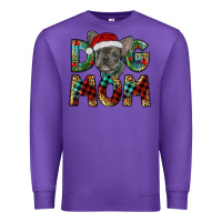 Purple Christmas French Bulldog Mom Premium Sweatshirt - RanaPortraitStore