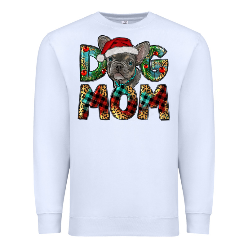 Christmas French Bulldog Mom Premium Sweatshirt by RanaPortraitStore | Teevron