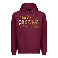 Burgundy have courage and be kind Premium Hoodie - JahusDesignShop
