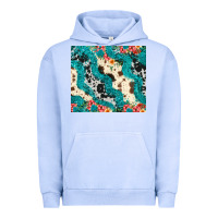 Pigment Grape Ice turquoise glitter cowhide Urban Hoodie - JahusDesignShop