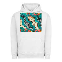 Pigment Lunar Rock turquoise glitter cowhide Urban Hoodie - JahusDesignShop