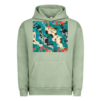 Pigment Oil Green turquoise glitter cowhide Urban Hoodie - JahusDesignShop