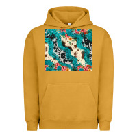 Pigment Peanut Butter turquoise glitter cowhide Urban Hoodie - JahusDesignShop