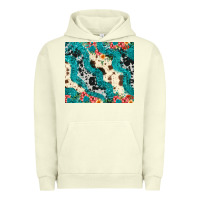 Pigment Pistachio turquoise glitter cowhide Urban Hoodie - JahusDesignShop
