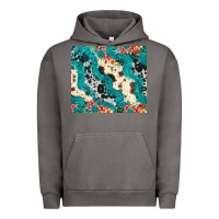 Pigment Tornado turquoise glitter cowhide Urban Hoodie - JahusDesignShop