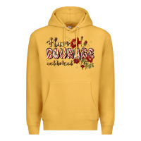 Mustard have courage and be kind Premium Hoodie - JahusDesignShop