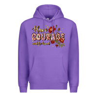 Purple have courage and be kind Premium Hoodie - JahusDesignShop