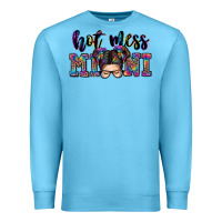 Ocean Blue mess mini messy bun Premium Sweatshirt - Zillion Design Studio