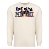 Mess Mini Messy Bun Premium Sweatshirt | Teevron