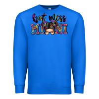 True Royal mess mini messy bun Premium Sweatshirt - Zillion Design Studio