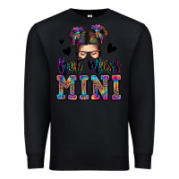 Black mess mini messy bun Premium Sweatshirt - Zillion Design Studio