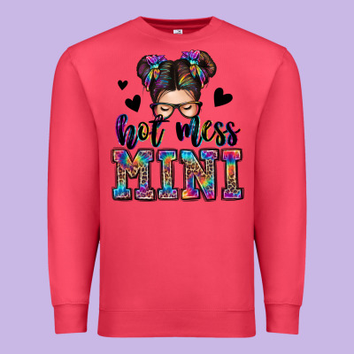 Mess Mini Messy Bun Premium Sweatshirt Designed By Zillion Design Studio