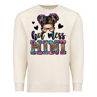 Sandshell mess mini messy bun Premium Sweatshirt - Zillion Design Studio